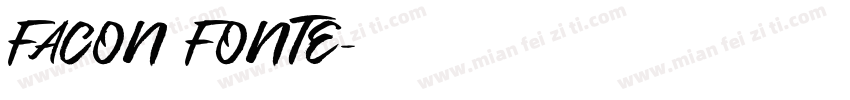 FACON FONTE字体转换